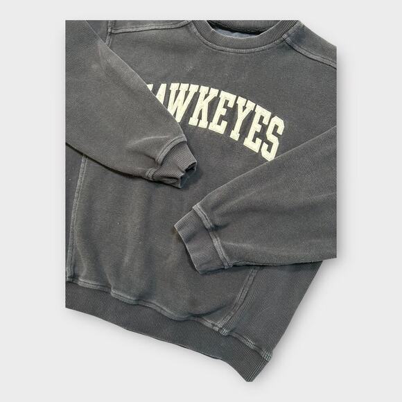 Vintage Gear for Sports Iowa Hawkeyes Women's Spellout Script Sweatshirt black S - Picture 3 of 8